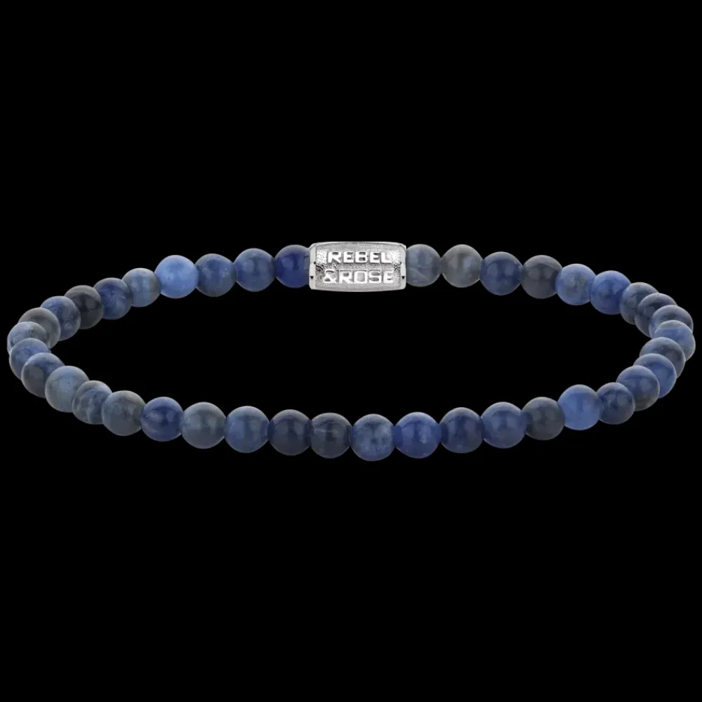 Armband | Armband^Rebel & Rose Stones Only - Midnight Blue - 4mm |