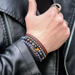 Armband^Rebel & Rose Stones Only - Midnight Blue Vintage - 6mm |