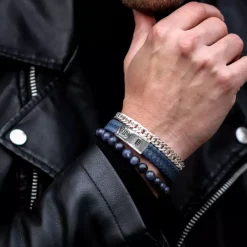 Armband^Rebel & Rose Stones Only - Midnight Blue Vintage - 8mm |