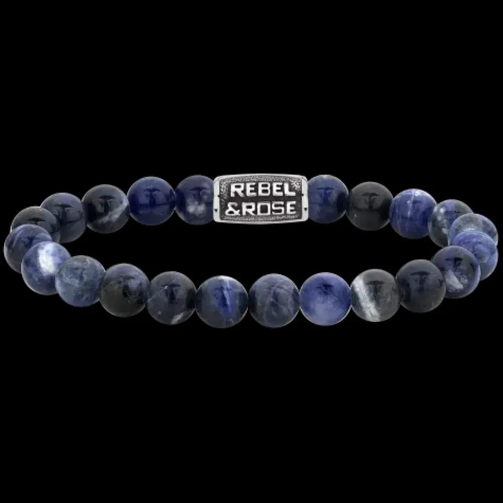 Armband^Rebel & Rose Stones Only - Midnight Blue Vintage - 8mm |