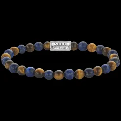 Armband^Rebel & Rose Stones Only - Mix Tiger Lapis - 6mm |