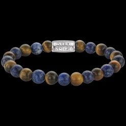 Armband^Rebel & Rose Stones Only - Mix Tiger Lapis - 8mm |