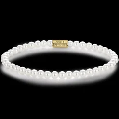 Armband^Rebel & Rose Stones Only - Pearl Gem Gold - 4mm |