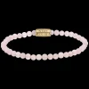 Armband | Armband^Rebel & Rose Stones Only - Pink Rose Yellowgold - 4mm |