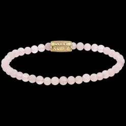 Armband | Armband^Rebel & Rose Stones Only - Pink Rose Yellowgold - 4mm |