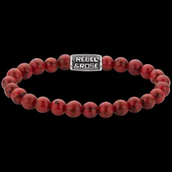 Armband^Rebel & Rose Stones Only - Red Delight Vintage - 8mm |