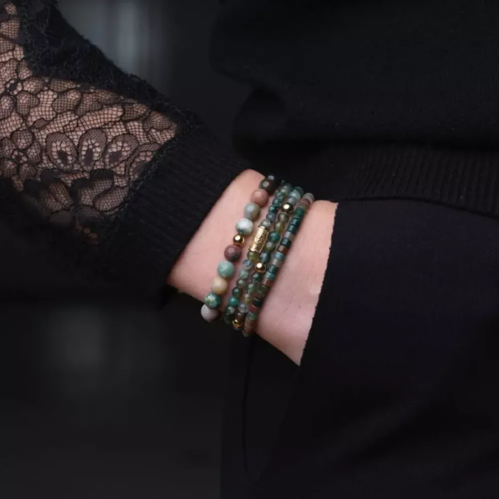 Armband^Rebel & Rose Stones Only - Secret Garden Yellowgold - 4mm |