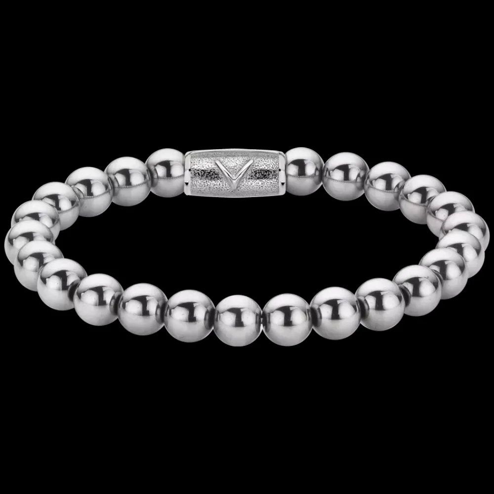 Armband | Armband^Rebel & Rose Stones Only - Silver Shine DV - 8mm |