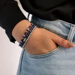 Armband^Rebel & Rose Stones Only - Silver Shine - 4mm |