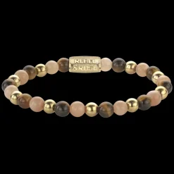 Armband^Rebel & Rose Stones Only - Sunset Beach - Yellowgold ionplated - 6mm |