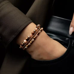Armband^Rebel & Rose Stones Only - Sunset Beach - Yellowgold ionplated - 6mm |
