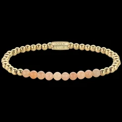 Armband^Rebel & Rose Stones Only - Sunstone meets Yellowgold - 4mm |