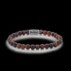 Armband^Rebel & Rose Stones Only - Tiger Red Vintage - 6mm |