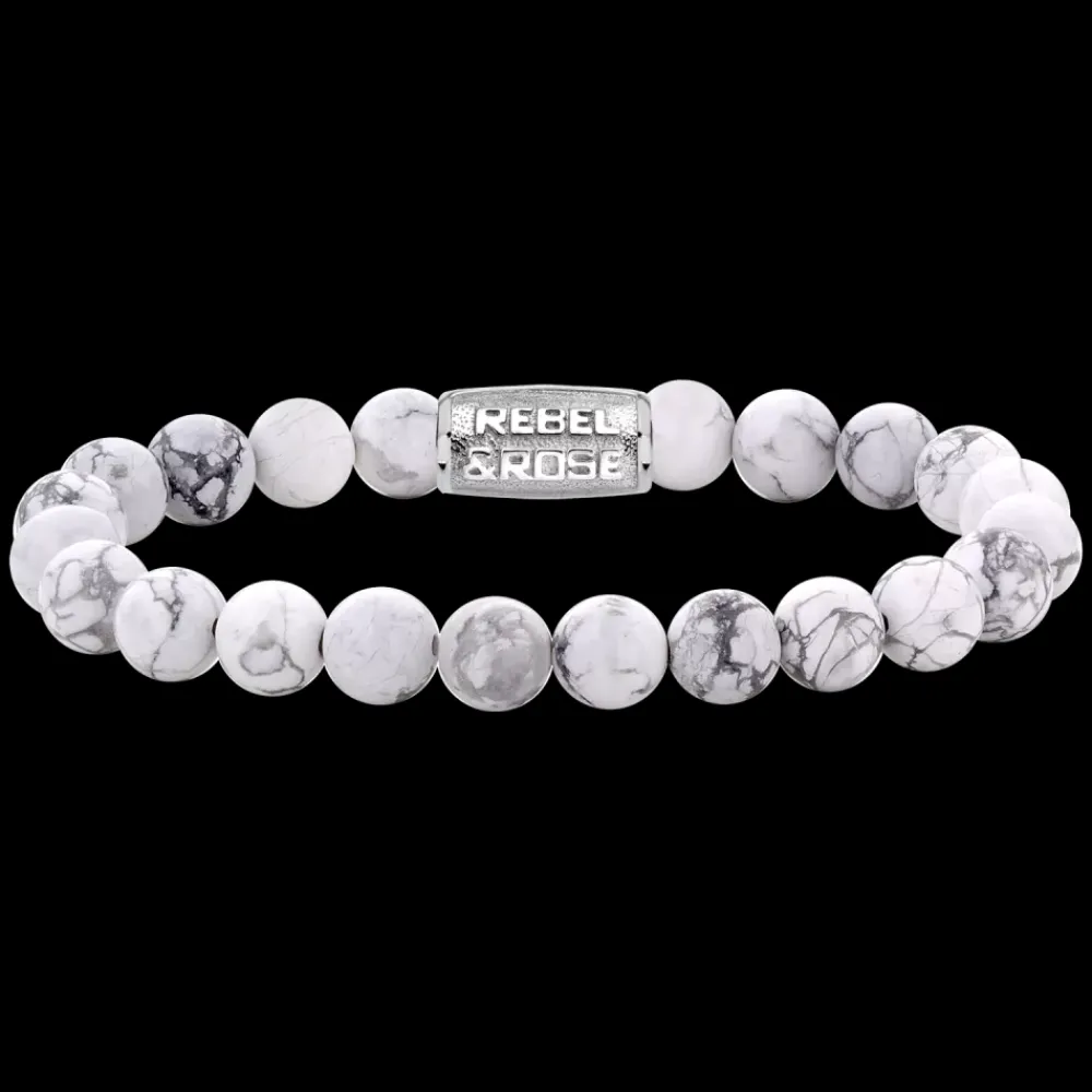 Armband | Armband^Rebel & Rose Stones Only - Virgin White - 8mm |