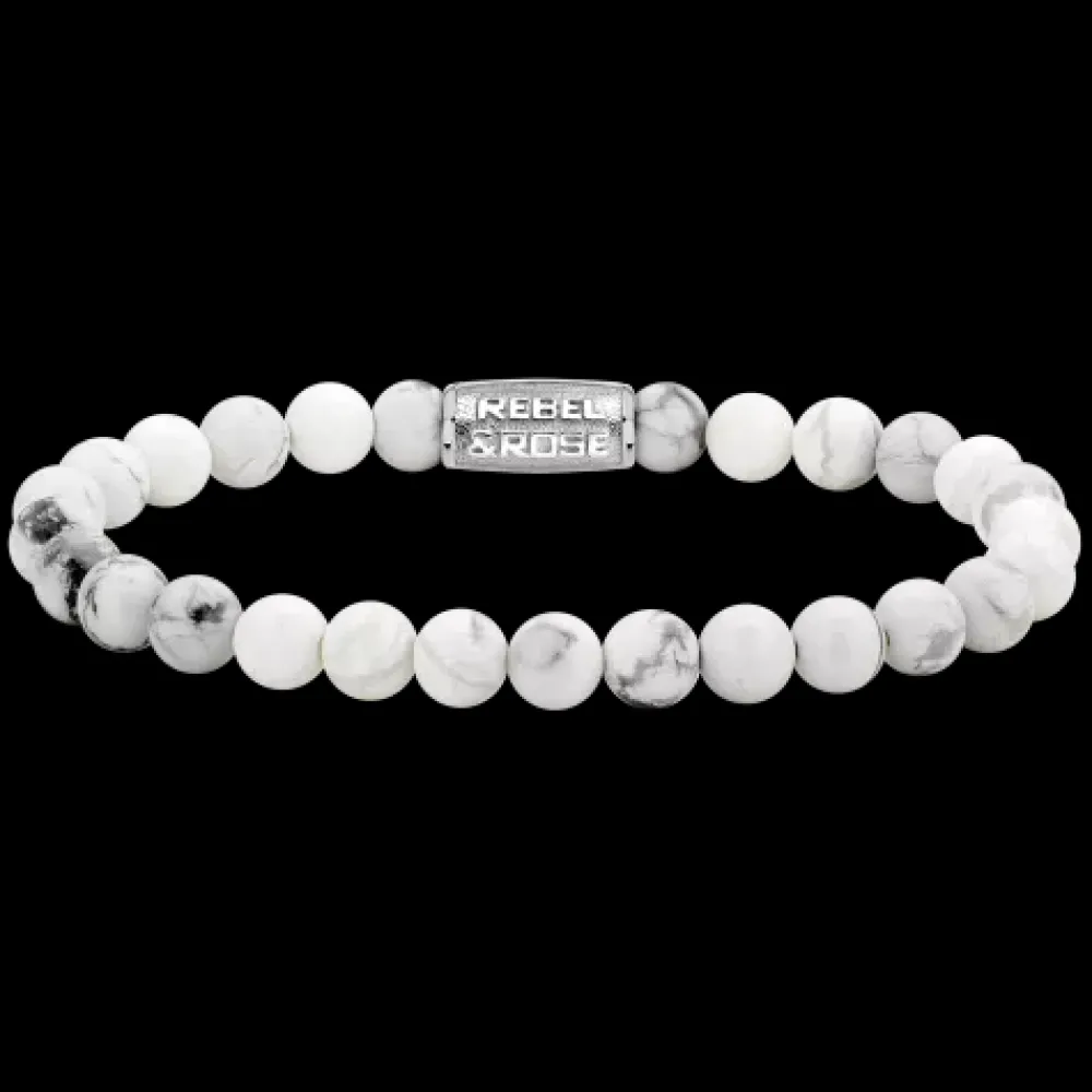 Armband | Armband^Rebel & Rose Stones Only - Virgin White - 6mm |