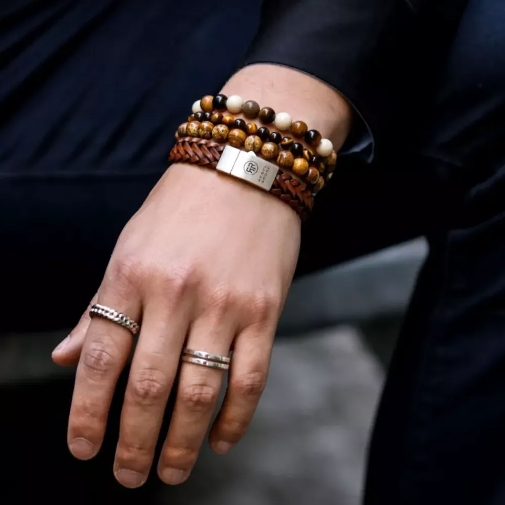 Armband | Armband^Rebel & Rose Stones Only - Woodstock - 8mm |