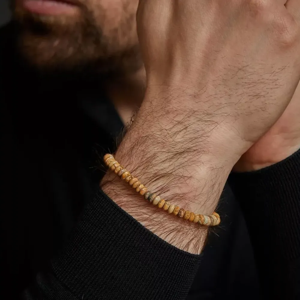 Armband | Armband^Rebel & Rose Stones Only - Woodstock Round Slices - 6mm |