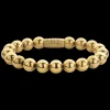 Armband | Armband^Rebel & Rose Stones Only - Yellowgold Handmade Rocks - 10mm |