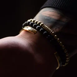 Armband | Armband^Rebel & Rose Stones Only - Yellowgold Rocks - 6mm |