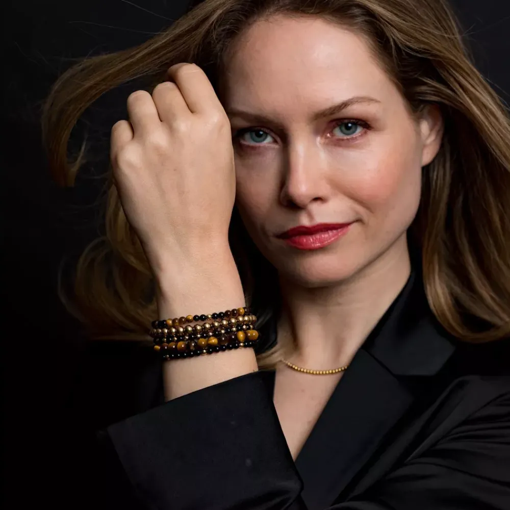Armband | Armband^Rebel & Rose Stones Only - Yellowgold Rocks - 6mm |
