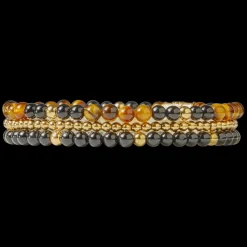Armband^Rebel & Rose Stones Only - Yellowgold Rocks - 3mm |