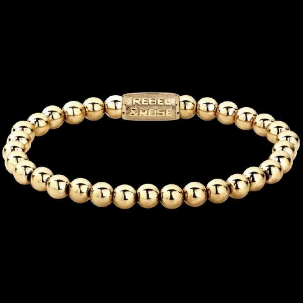 Armband | Armband^Rebel & Rose Stones Only - Yellowgold Rocks - 6mm |