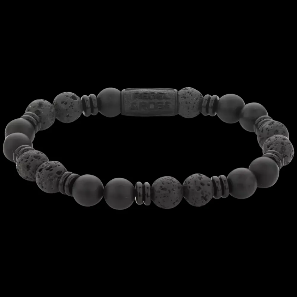 Armband | Armband^Rebel & Rose Variations - Variations Black - 8mm |